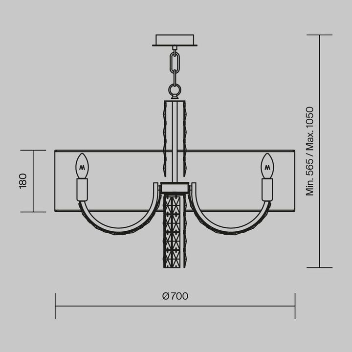 Подвесная люстра Maytoni Talento DIA008PL-06CH