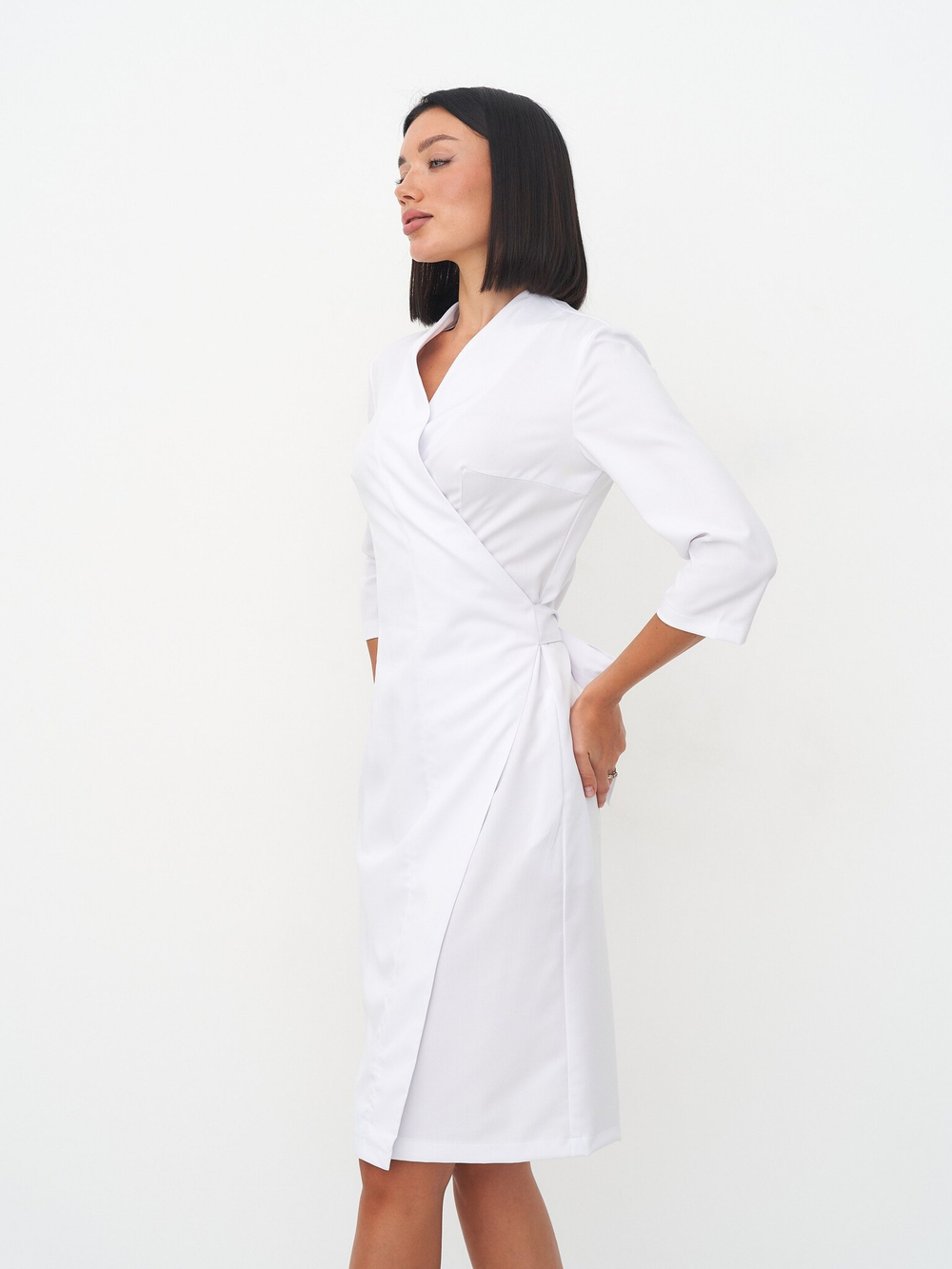 Халат женский м184 soft premium белый
