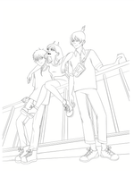 Раскраска Человек-бензопила Добро пожаловать в четвертый спецотдел.