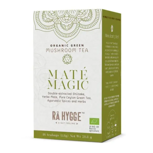 RA HYGGE Green Mushroom Tea Mate Magic - Shiitake 16 bags 28.8g.