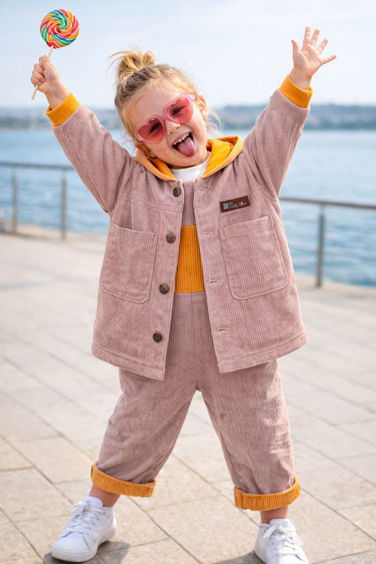 Вельветовый костюм Тауп Грей