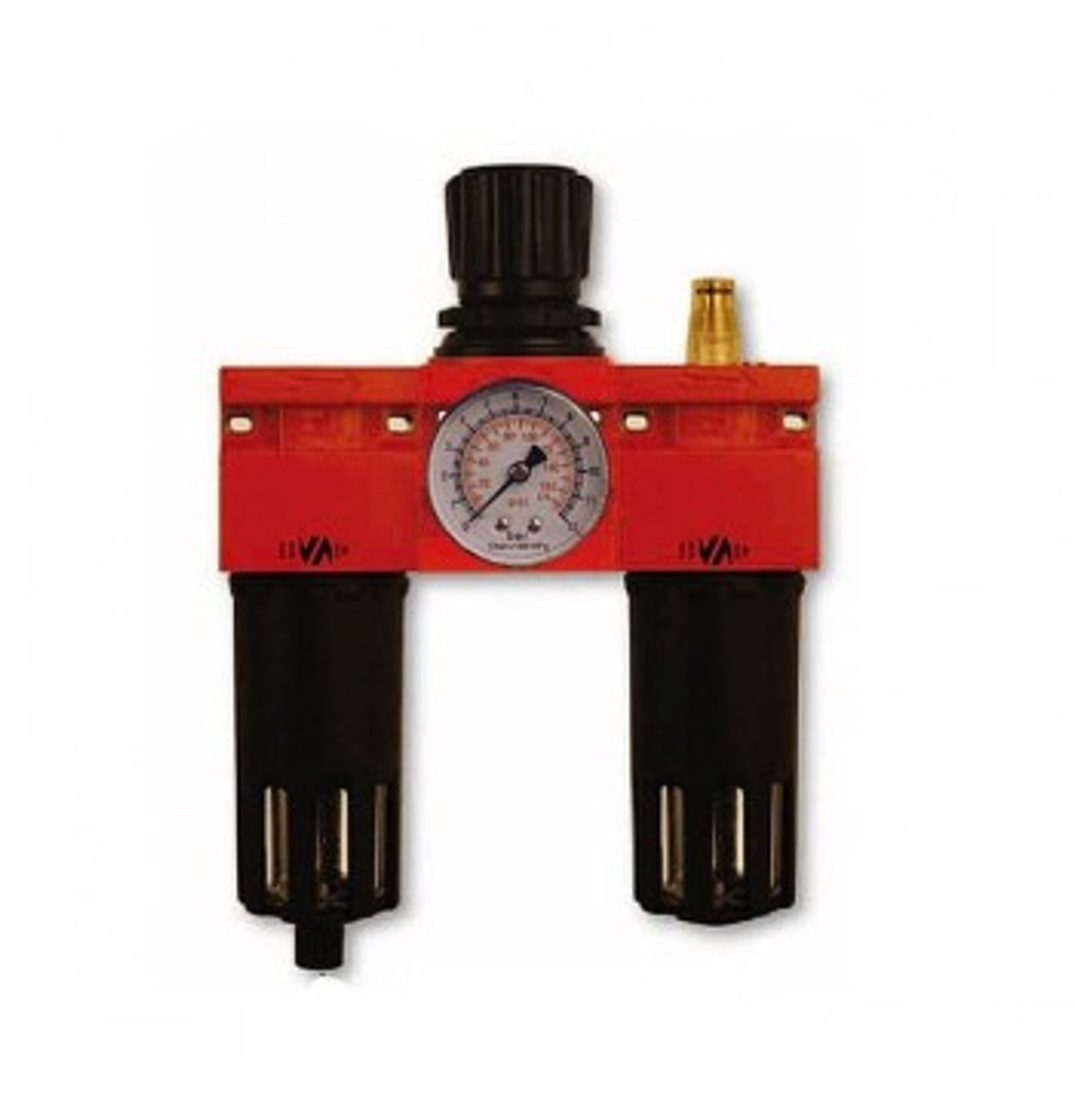 VEPA ГРУППА F455/2 фильтр+редуктор+лубрикатор 3/8" металлический корпус, с манометром