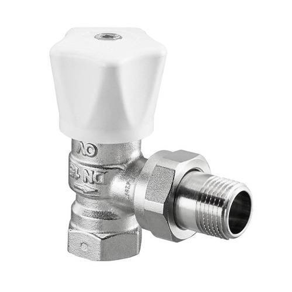 Вентиль ручной регулировки угловой Oventrop HRV - 3/4" (ВР/НР-американка, PN10, Tmax 120°C)