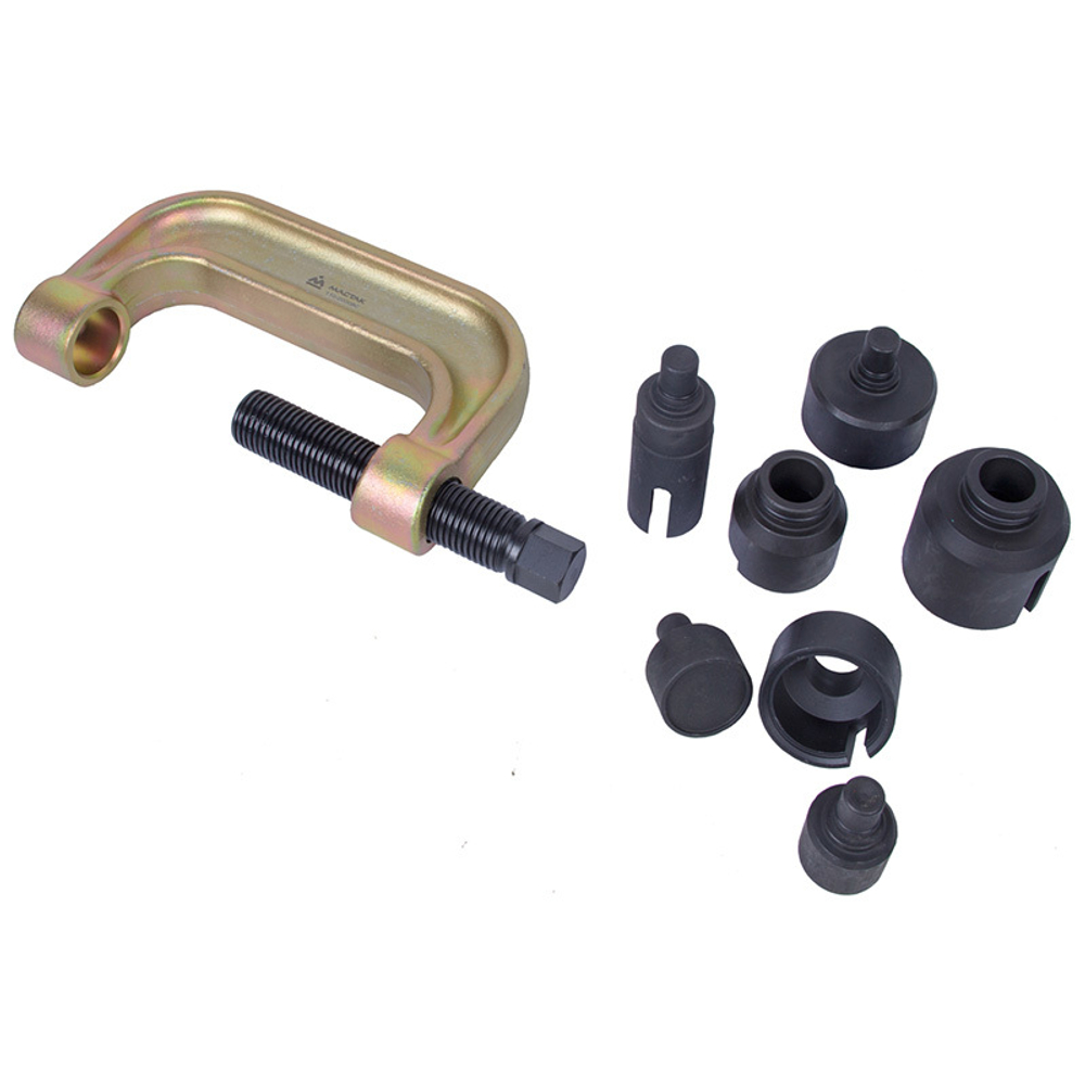 МАСТАК (110-20008C) Набор оправок для монтажа и демонтажа сайлентблоков MB, кейс, 8 предметов