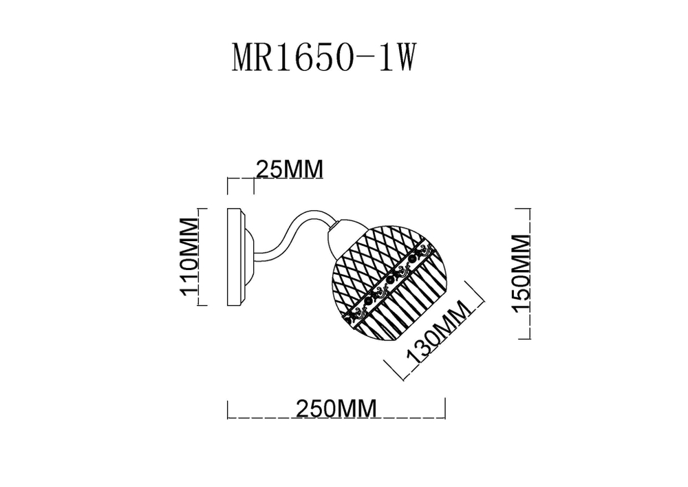 Бра MyFar Frank MR1650-1W