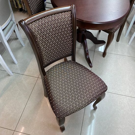 Стул СМ 10 (бук/тон орех с патиной, ткань 180А)