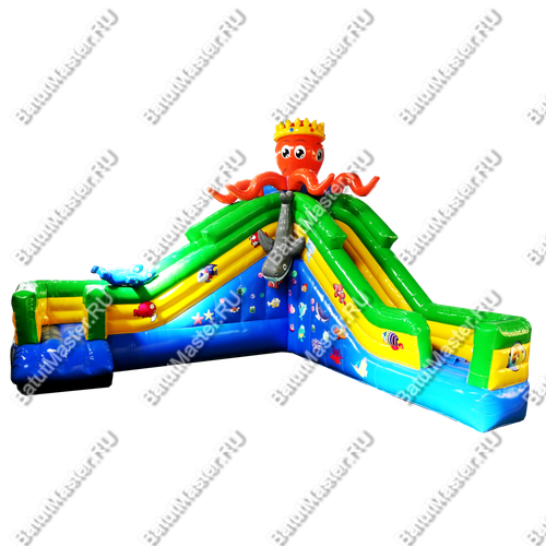 Надувной наземный аквапарк «Король осьминогов» 7*6*5 м