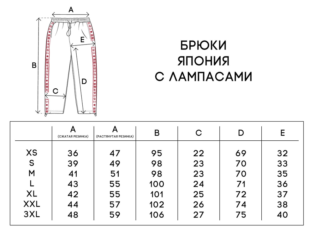 Брюки Unaffected JAPANESE STRIPE