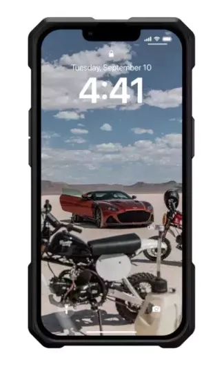 Чехол с поддержкой MAGSAFE Uag Monarch Pro для iPhone 14 6.1", цвет чёрный (Kevlar-Black)