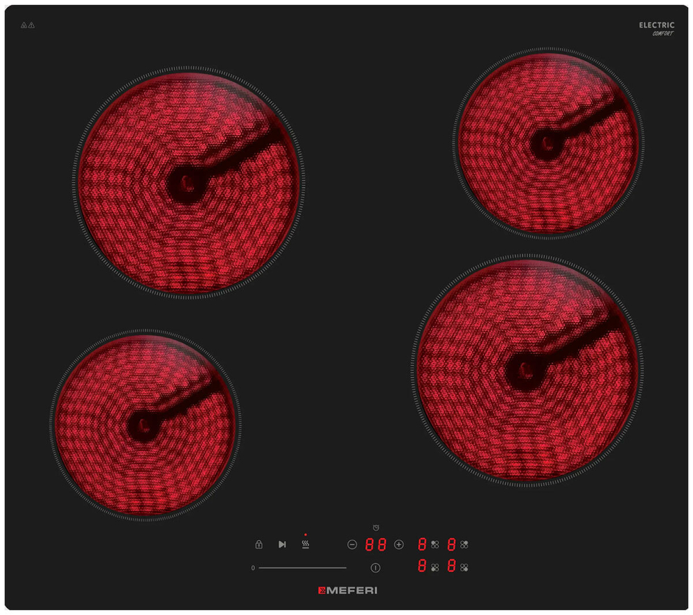 Электрическая варочная панель Meferi MEH604BK COMFORT