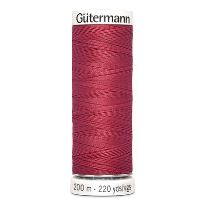 01 Нить Sew-All 100/200 м для всех материалов, 100% полиэстер Gutermann 748277 (082 розовая долина)