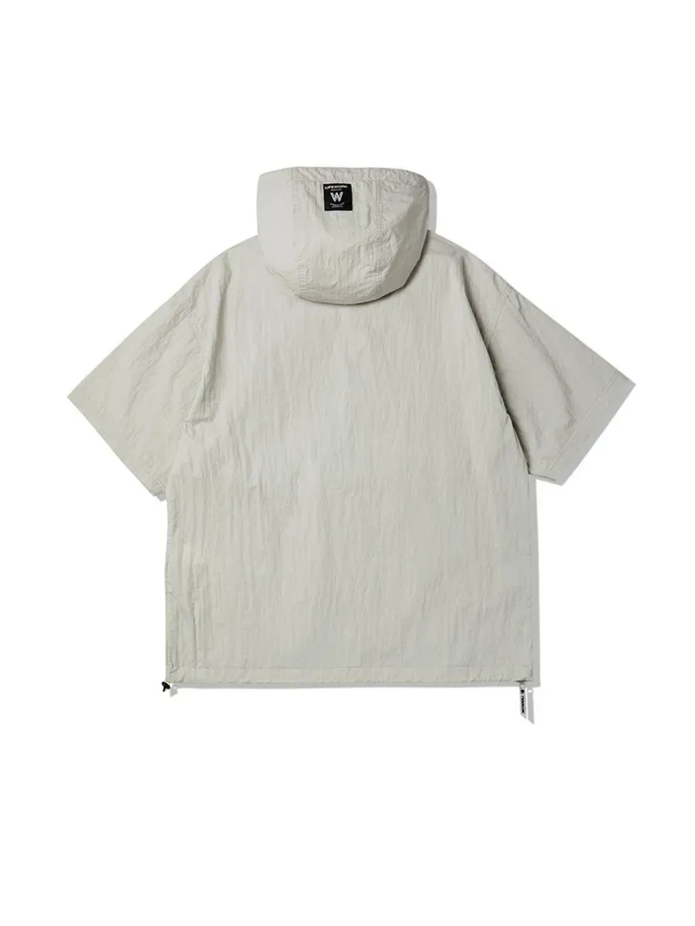 Куртка анорак нейлоновая с коротким рукавом и капюшоном