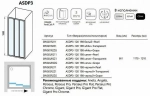 Душевой уголок Ravak Supernova ASDP3+APSS 120х90 профиль черный/стекло матовое