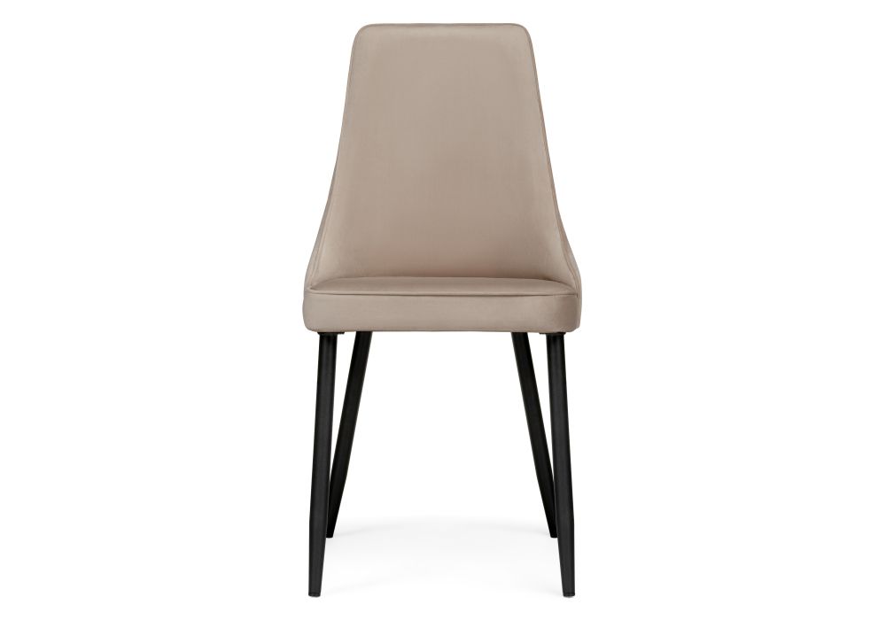 Стул на металлокаркасе Лана бежевый / черный