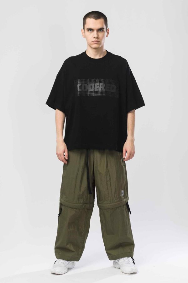 Футболка Wide T Bent Grid Box черная - фото 2