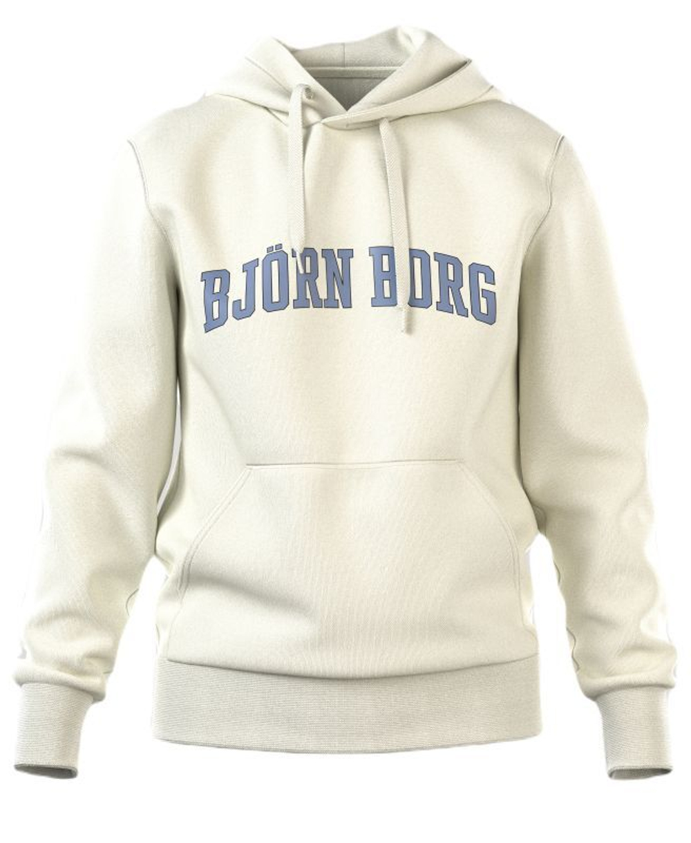 Мужская теннисная кофта Björn Borg Borg Essential Hoodie - beige