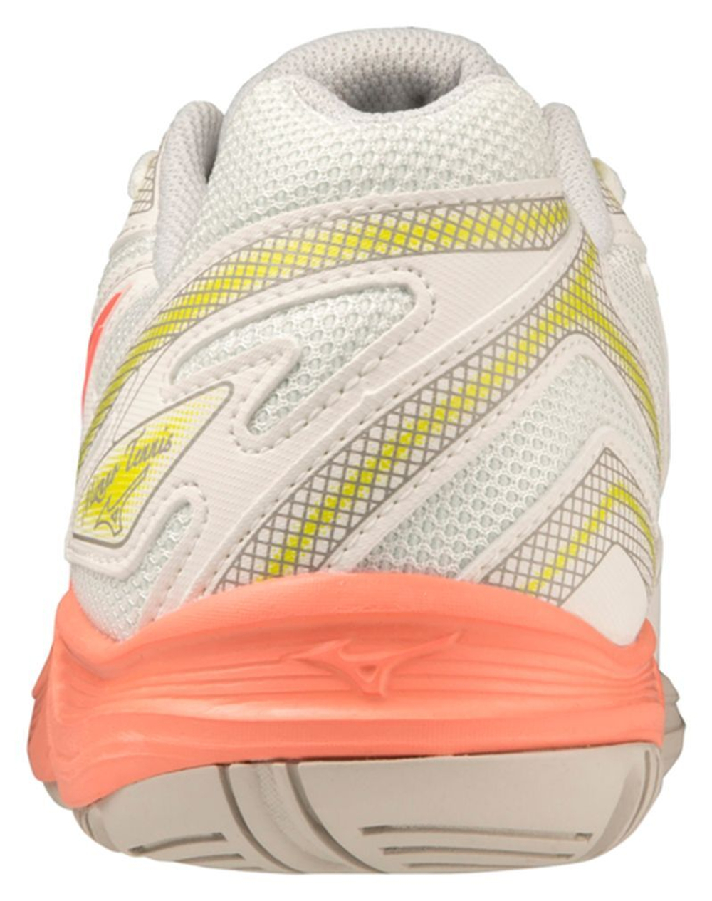 Женские теннисные кроссовки Mizuno Break Shot 4 AC - snow white/fusion coral/spring
