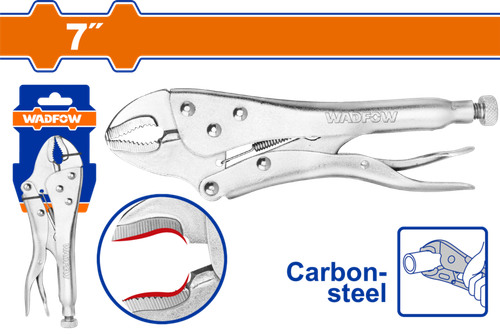 Клещи зажимные 180 мм 0-33 мм (10/60) WADFOW WLP1C07
