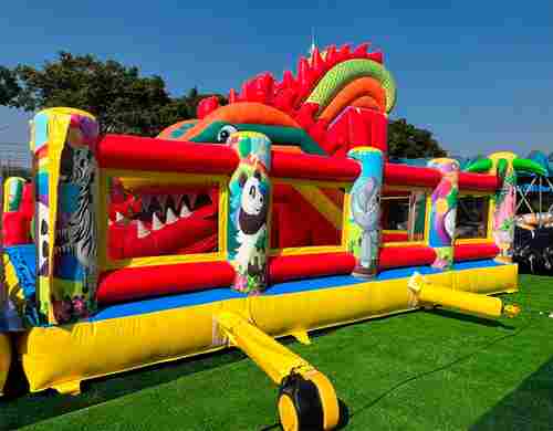 Коммерческий надувной батут «Гранд-саванна 2», 17х10х9 м