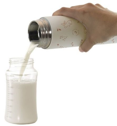 Miniland Natur Thermos Bunny Детский термос для еды и жидкостей, зайчик, 450 мл