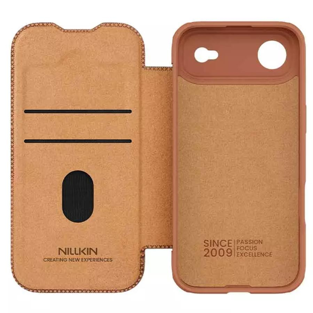 Кожаный чехол-книжка Nillkin Leather Qin Pro для iPhone 17 Air