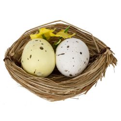 GAEM Набор из 6-ти изделий декоративных "Гнездо пасхальное" (6*4,5*2), L18 W12 H3 см