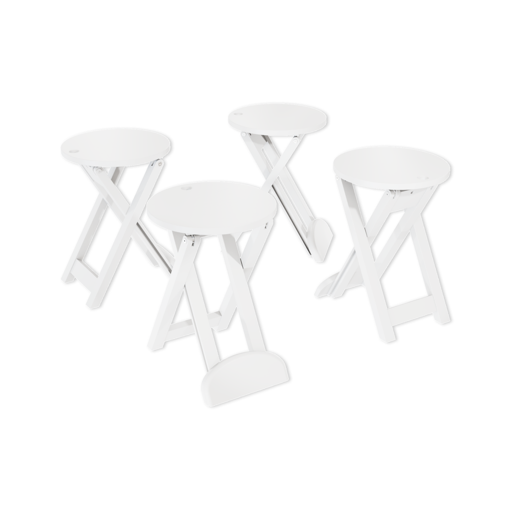 Табурет деревянный ОСАКА 1, цвет белый матовый