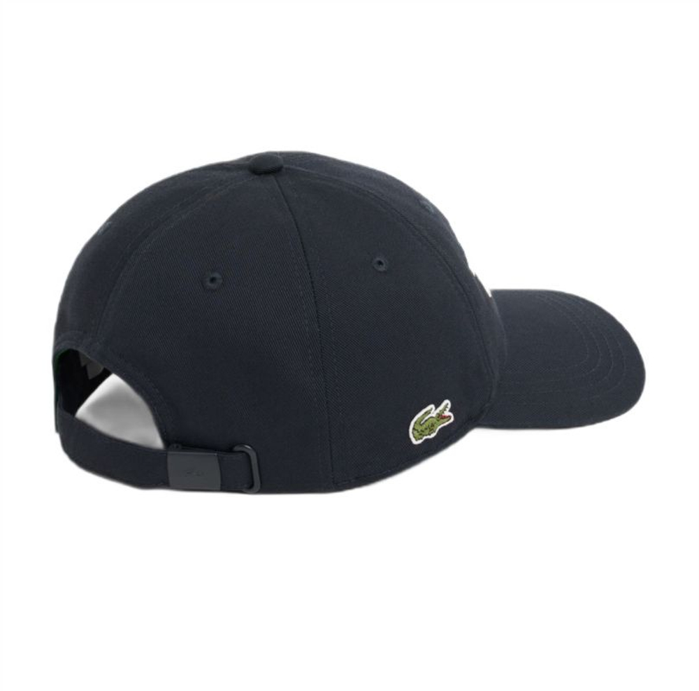 Теннисная кепка Lacoste Embroidered Cotton Twill - blackbird/flour