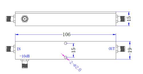 LT-DC-0304-10DB, Направленный ответвитель, 300-400 МГц, SMA, 10dB