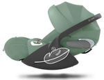 Коляска Cybex Talos S Lux TPE complete Cloud T Leaf Green Plus 3 в 1 Seashell Beige с дождевиками