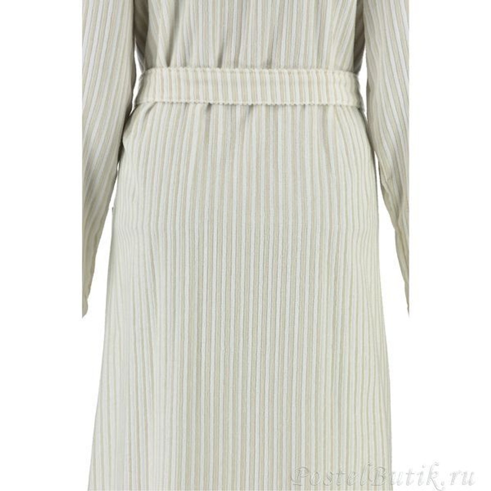 Халат велюровый Cawo Schalkragen 3423 бело-бежевый Германия детали