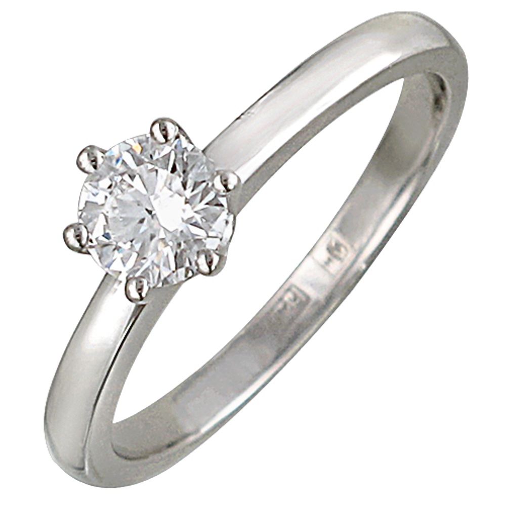 Кольцо с бриллиантами  из белого золота JA-K-1К627740