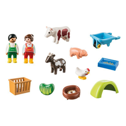 Playmobil - 1.2.3 Маленькая ферма 71158