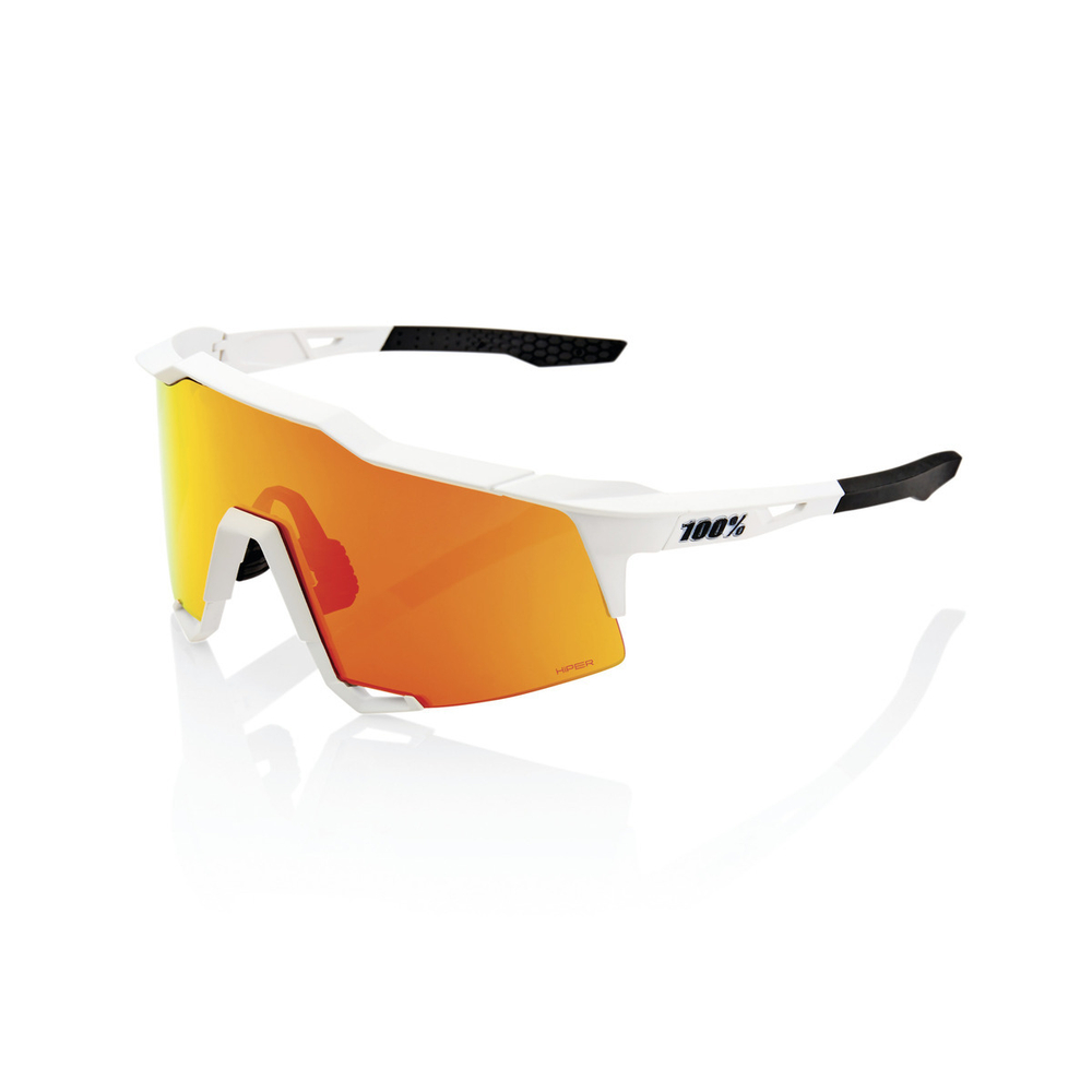 Спортивные очки 100% Speedcraft / Soft Tact Off White / HiPER Red Multilayer Mirror Lens