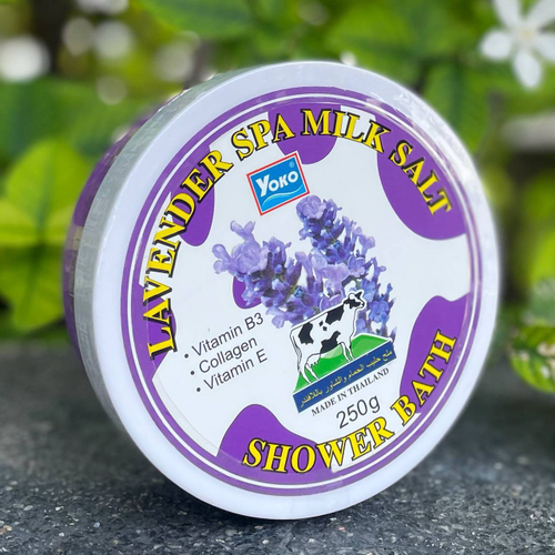 Солевой скраб для тела с Лавандой и Молоком Lavender Spa Milk Salt Shower Bath Yoko