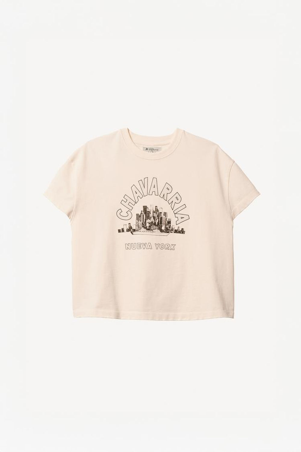 ZARA X WILLY CHAVARRIA ФУТБОЛКА С ПРИНТОМ, ЖЕЛТОВАТО-БЕЛЫЙ