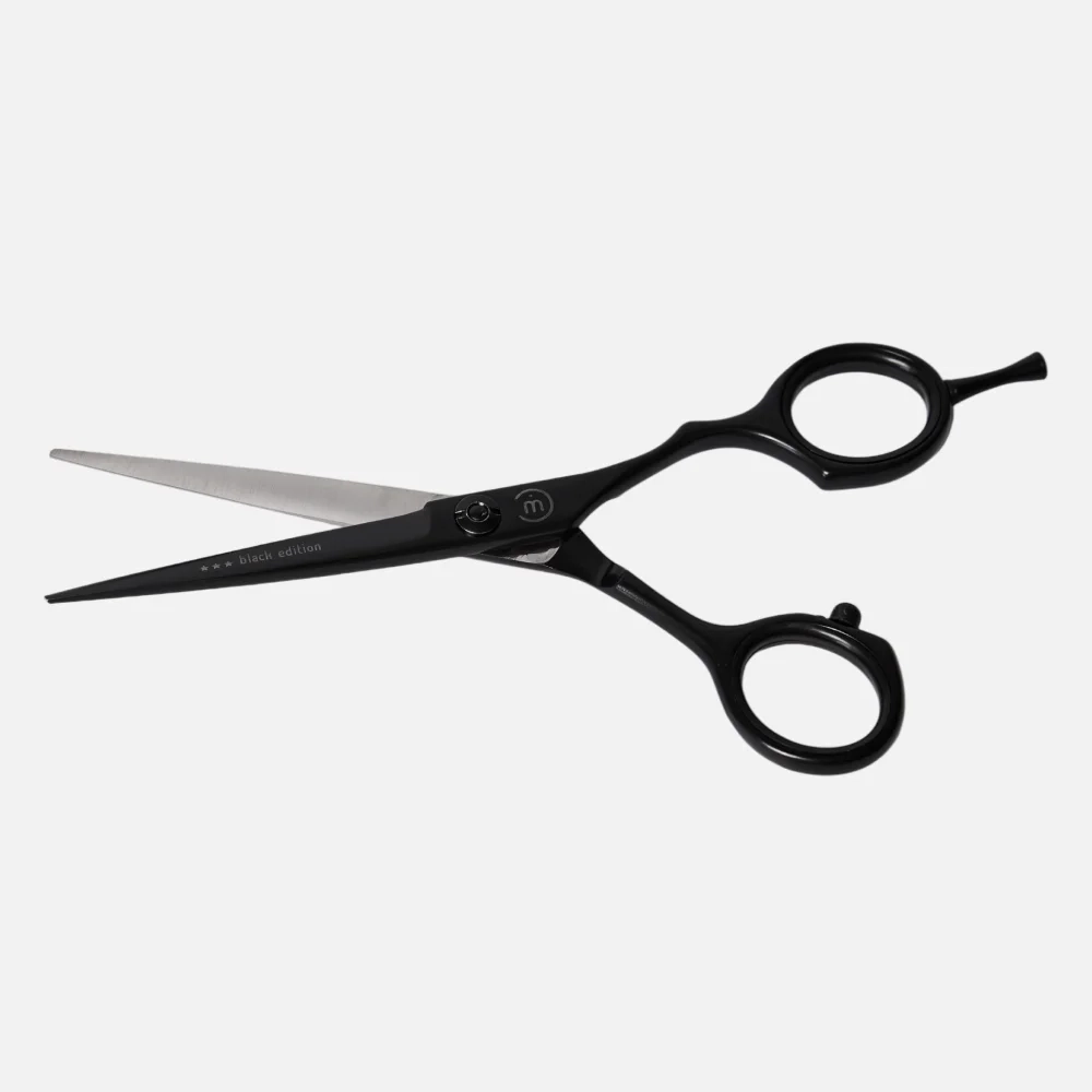 Прямые длинные парикмахерские ножницы black edition BE-02