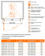 Душевая дверь Cezares Elena 60 ELENA-W-B-1-60-C-Cr профиль Хром стекло прозрачное