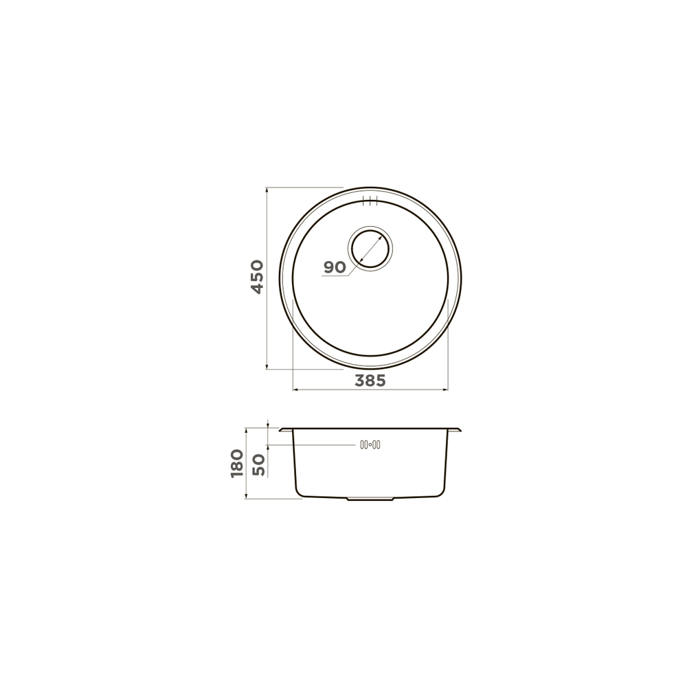 Мойка Omoikiri Toya 45-U-GM нерж. сталь | Вороненая сталь