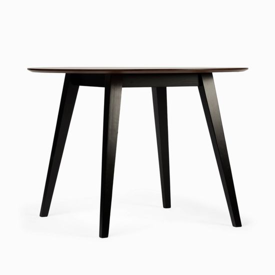 Обеденный стол Platon диаметр 107 ножки дуб, столешница шпон ясеня