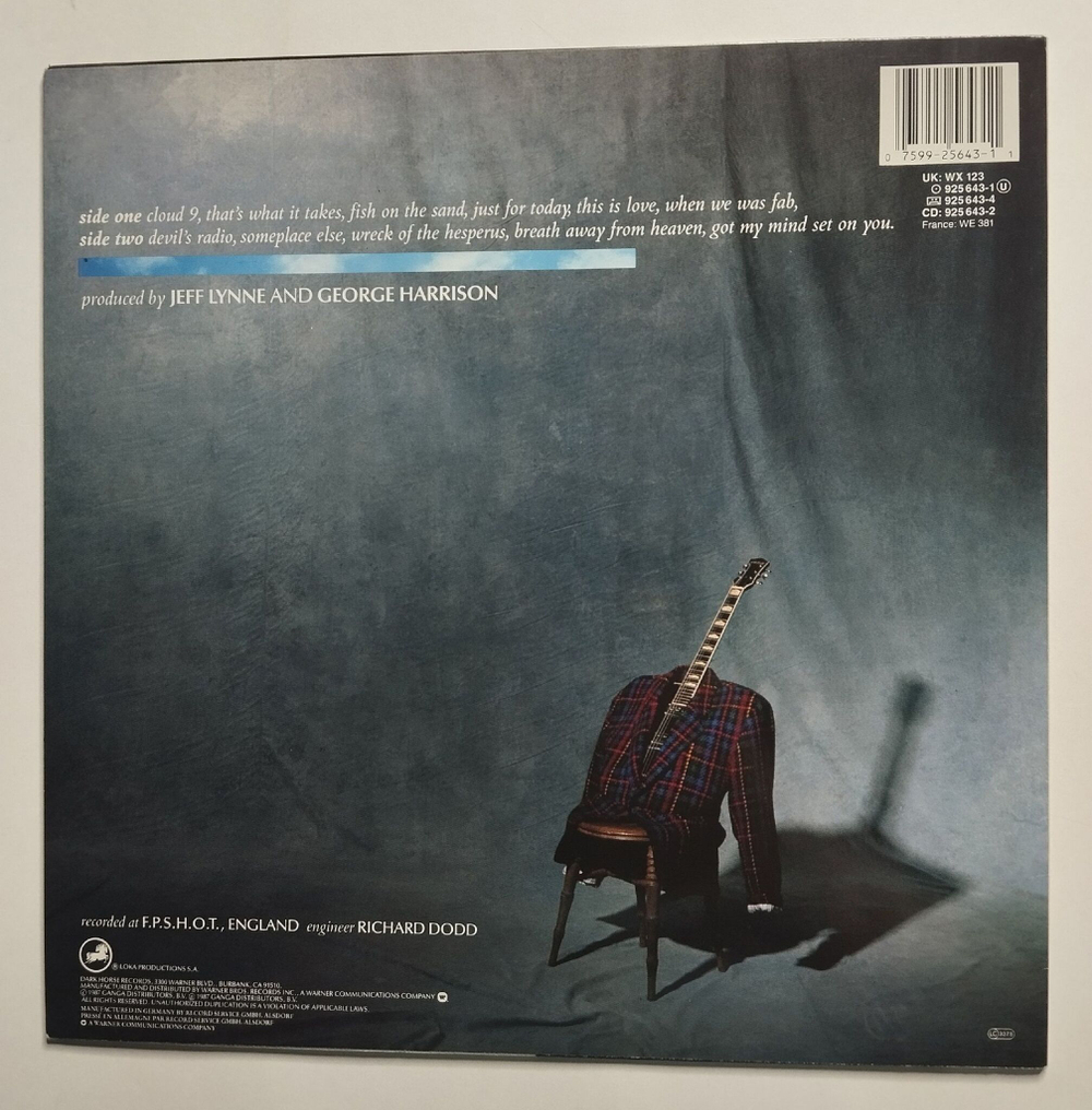 Винтажная виниловая пластинка LP George Harrison Cloud Nine (Germany 1987)