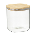 Банка для хранения квадратная glass bamboo, 1,5 л