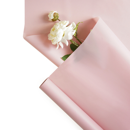 Упаковочная пленка/для цветов, Матовая Люкс "Пудра", 40 мкм, 0,6*9 м