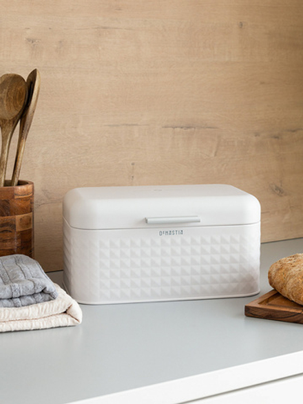 Хлебница DeNASTIA сталь 30,5x20x15,5 белый