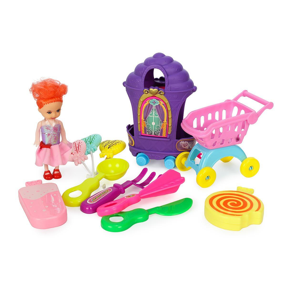 Набор "Дом с куклой и аксессуарами" коробка M4-4