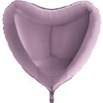Шар фольгированный Сердце 91 см (Сиреневый)