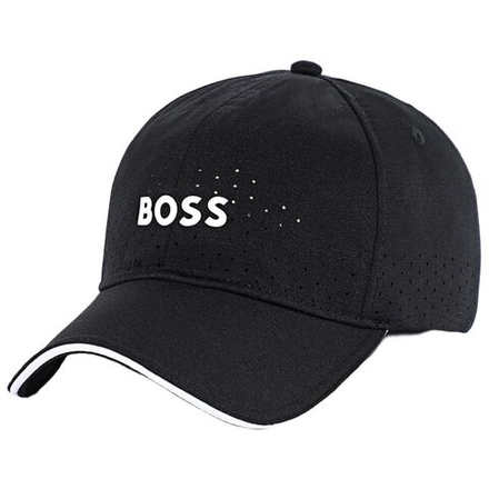 Теннисная кепка BOSS Perforated Gloss Logo - black