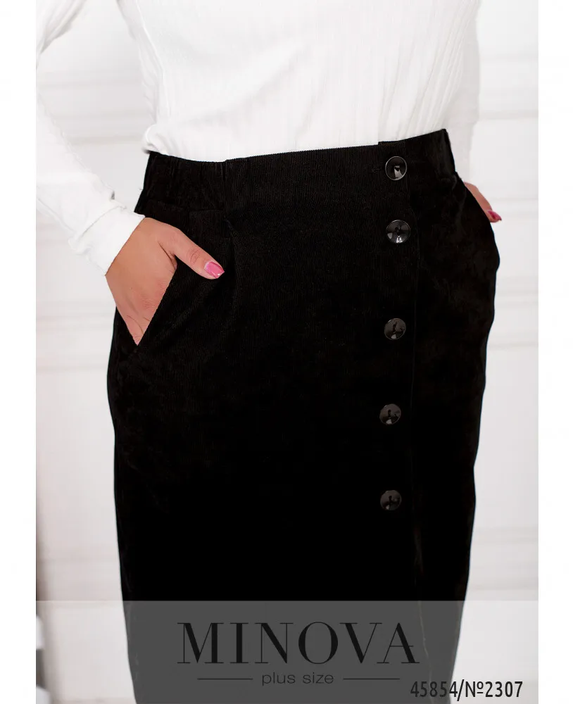Юбка 2307-черный Minova