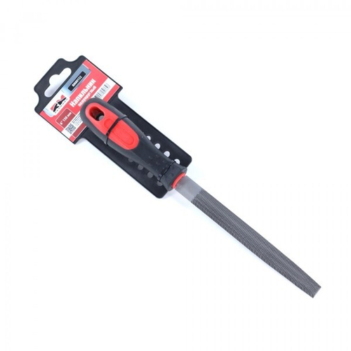 Напильник по металлу с ручкой полукруглый 150 мм (RedMark)