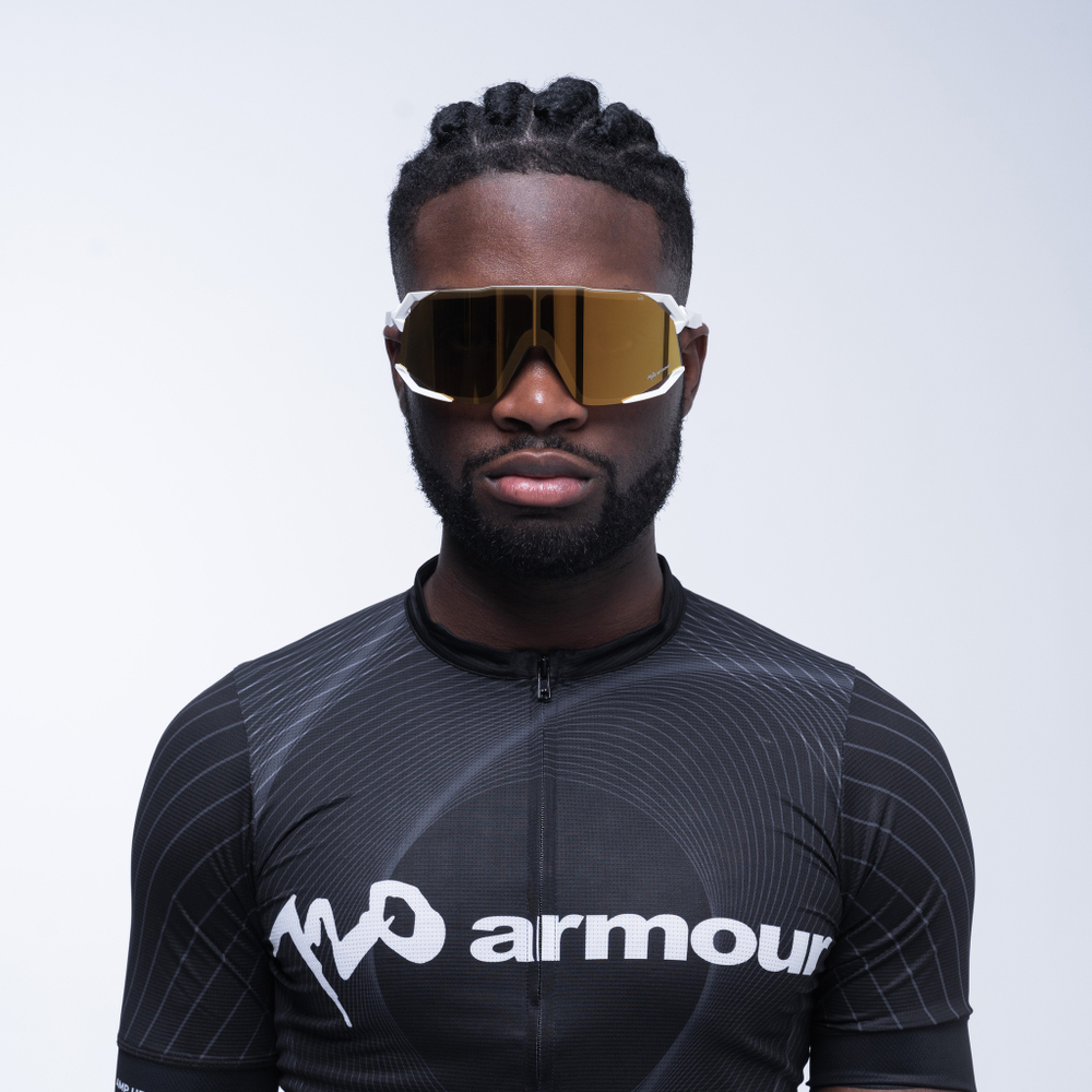 Спортивные очки 720armour Falcon / Matte White / Gold Lens
